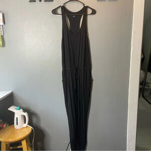 Aerie black one piece lounge wear jumpsuit in size small